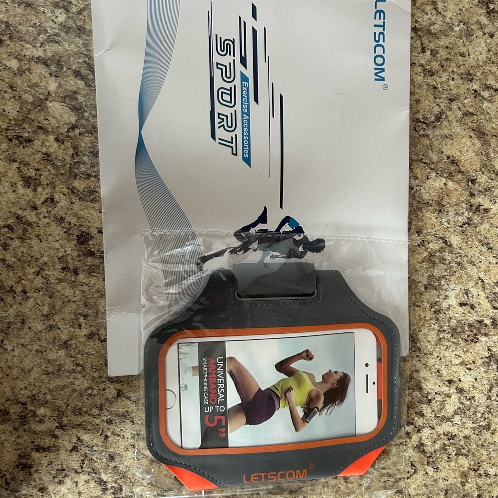 BRAND NEW Letscom Sport‎ Armband with Orange Trim